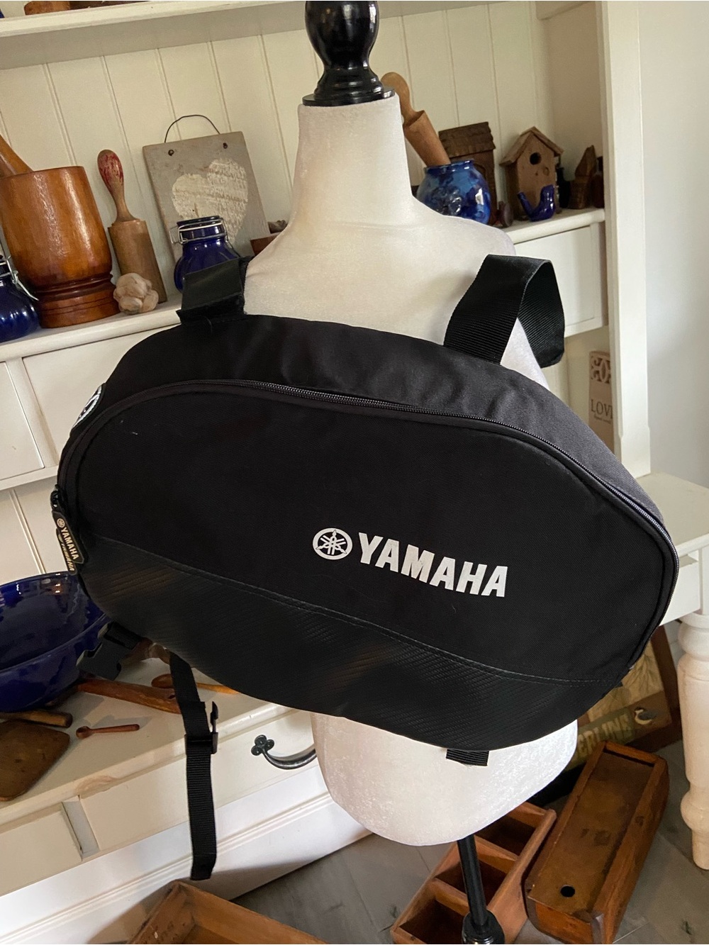 Yamaha Black Saddle Bag.